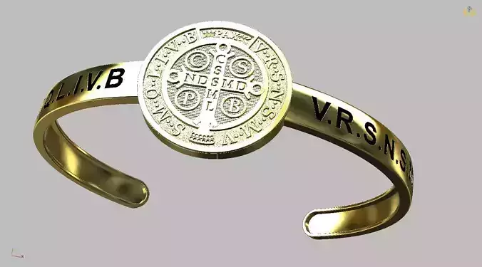 Saint Benedict bracelet - Sao Bento 3D print model