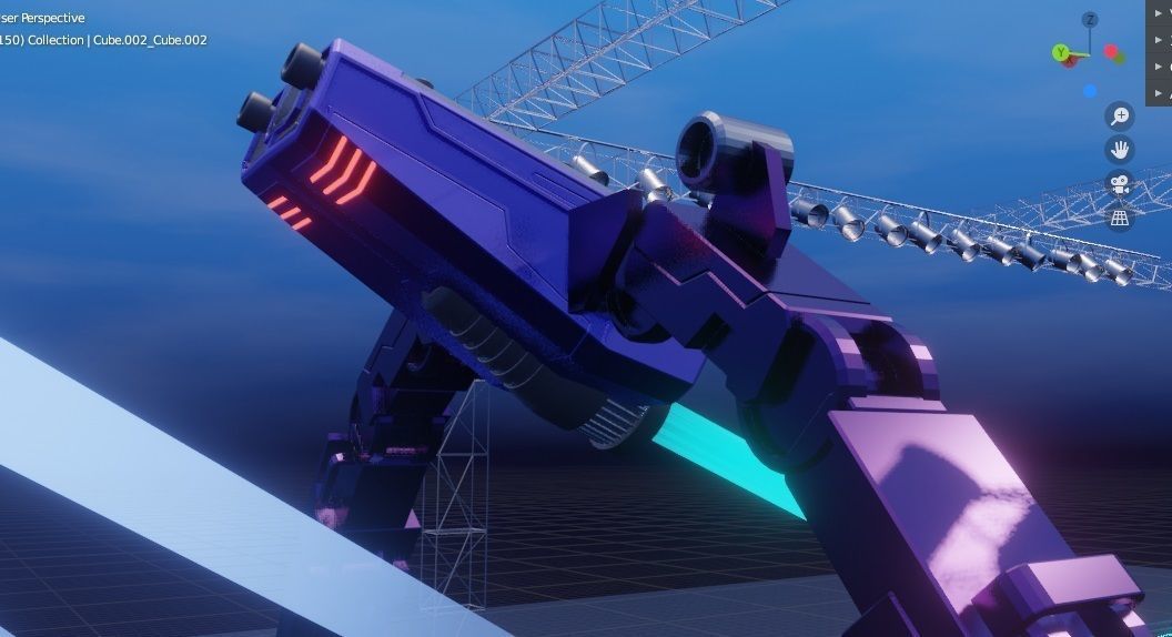 show stage design Low-poly 3D model_20