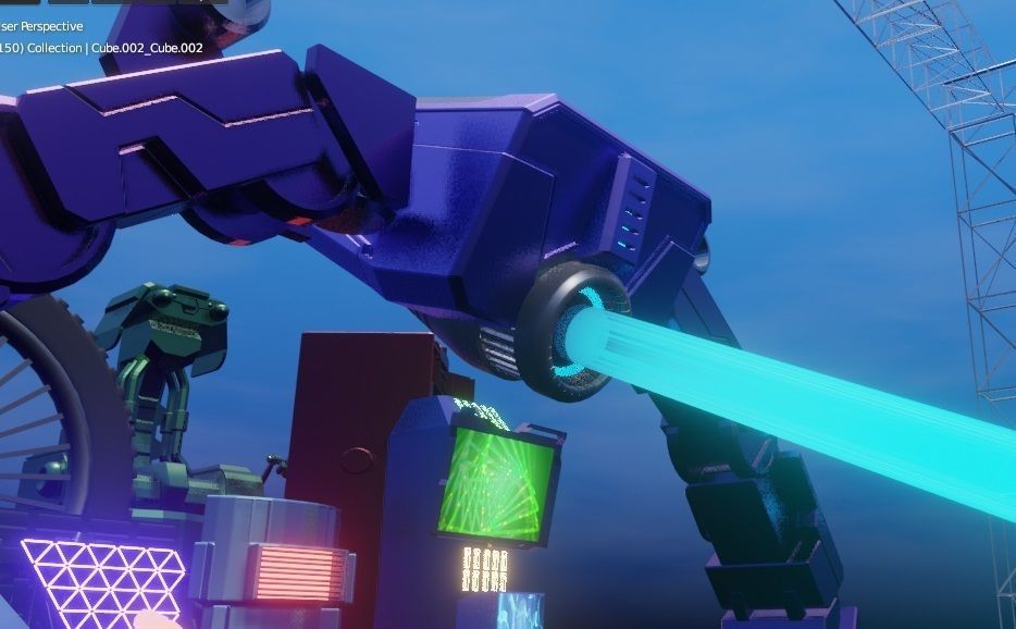 show stage design Low-poly 3D model_19