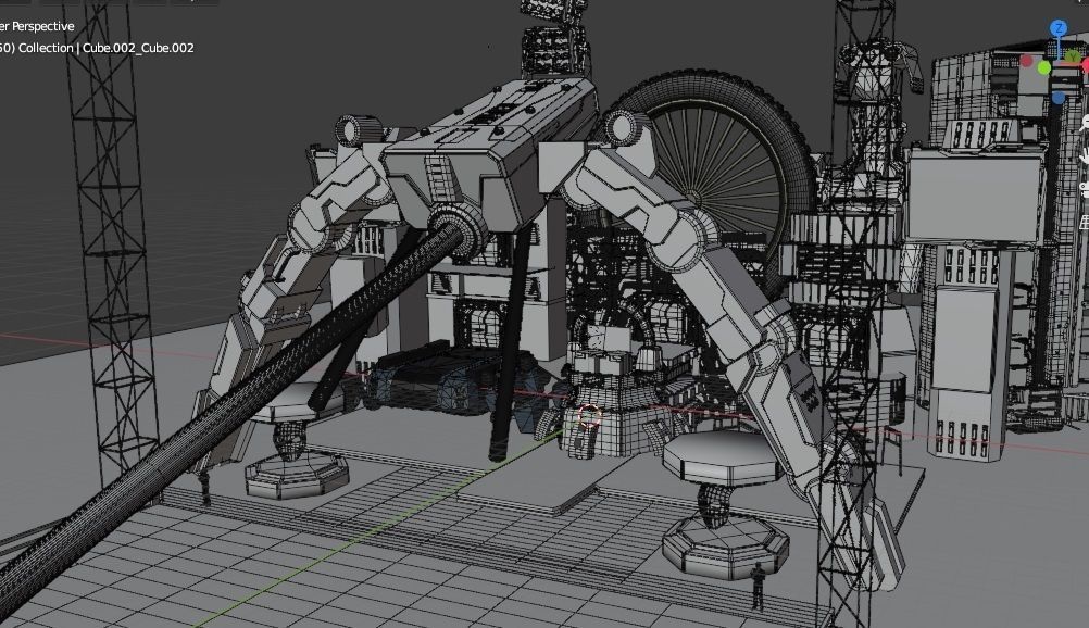 show stage design Low-poly 3D model_28