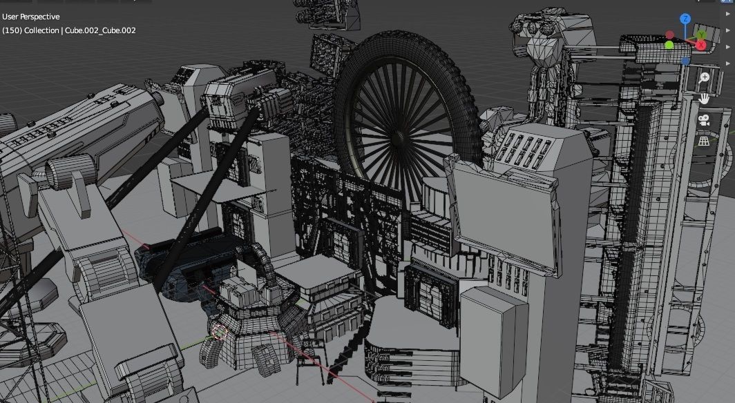 show stage design Low-poly 3D model_30