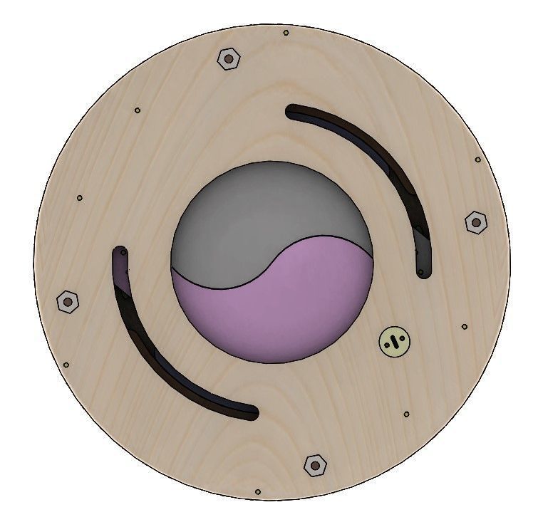 LS2BLROD40A Mechanical taiji shutter aperture iris laser cut diy 3D print model_11