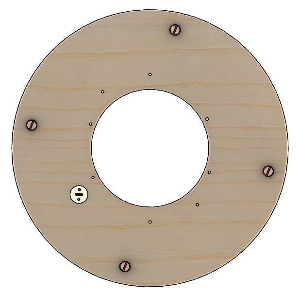 LS2BLROD40A Mechanical taiji shutter aperture iris laser cut diy 3D print model_15