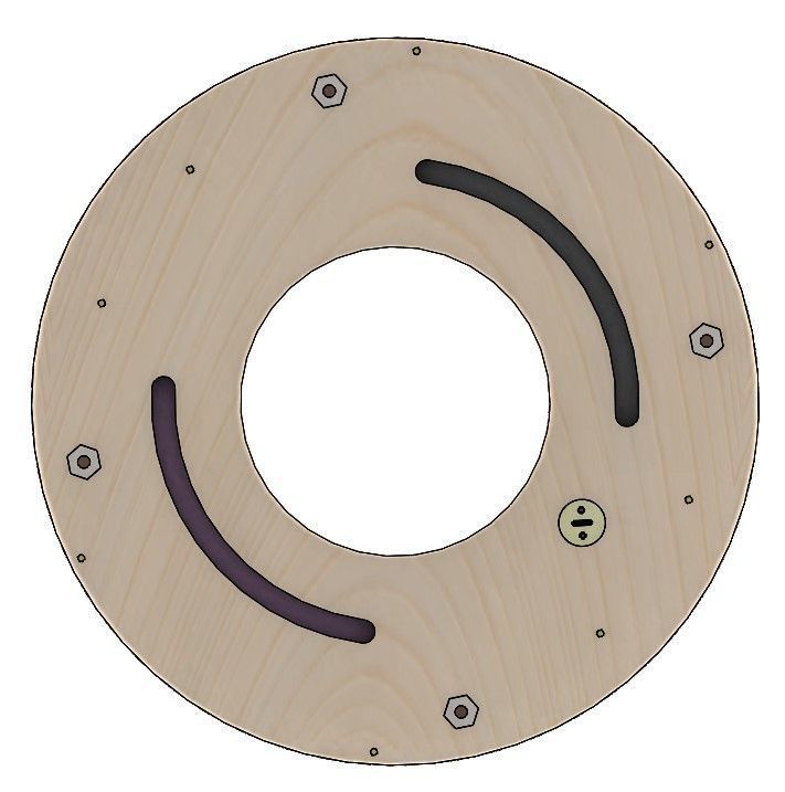 LS2BLROD40A Mechanical taiji shutter aperture iris laser cut diy 3D print model_16