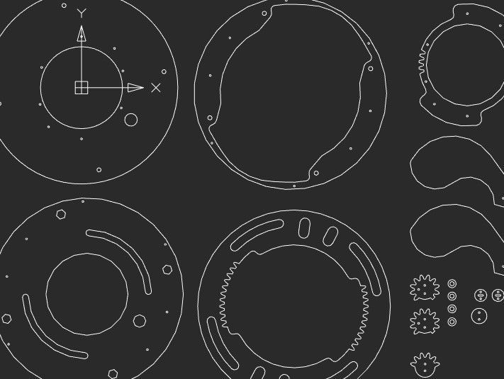 LS2BLROD40A Mechanical taiji shutter aperture iris laser cut diy 3D print model_17