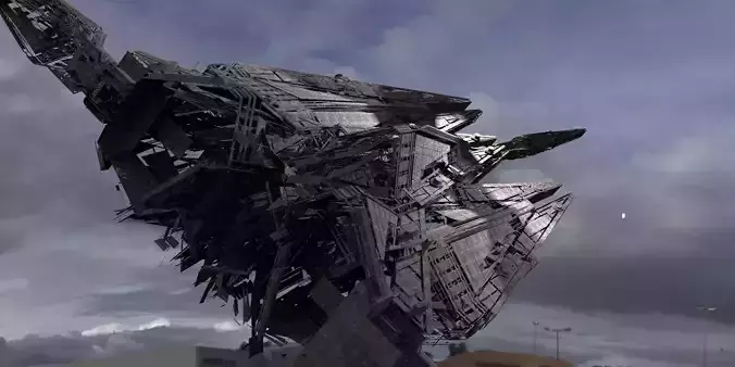Dreadnaught Ship Wreck 13 3D model