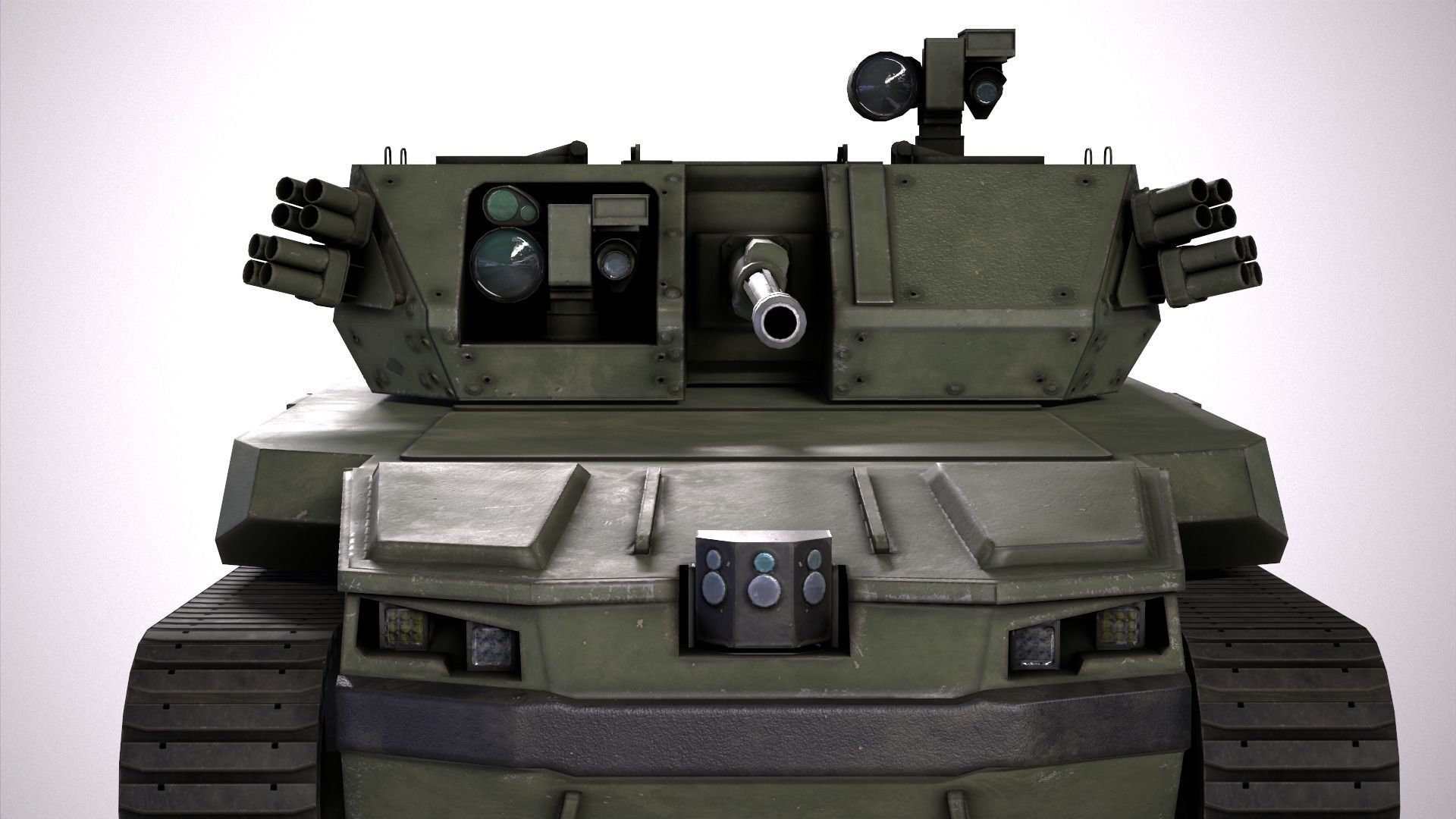 RIPSAW M5 Robotic Combat Vehicle Medium Low-poly 3D model_7