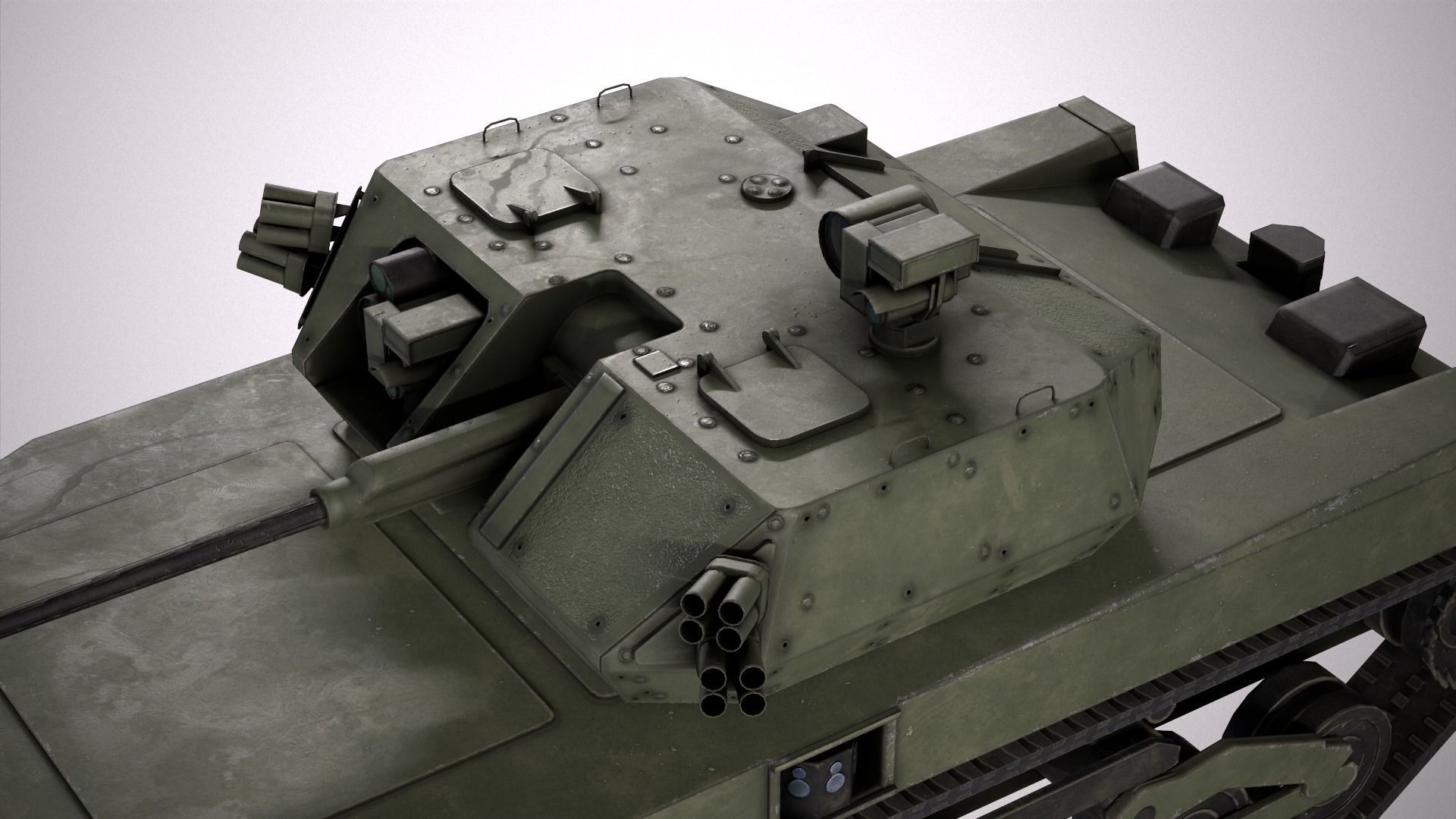 RIPSAW M5 Robotic Combat Vehicle Medium Low-poly 3D model_5