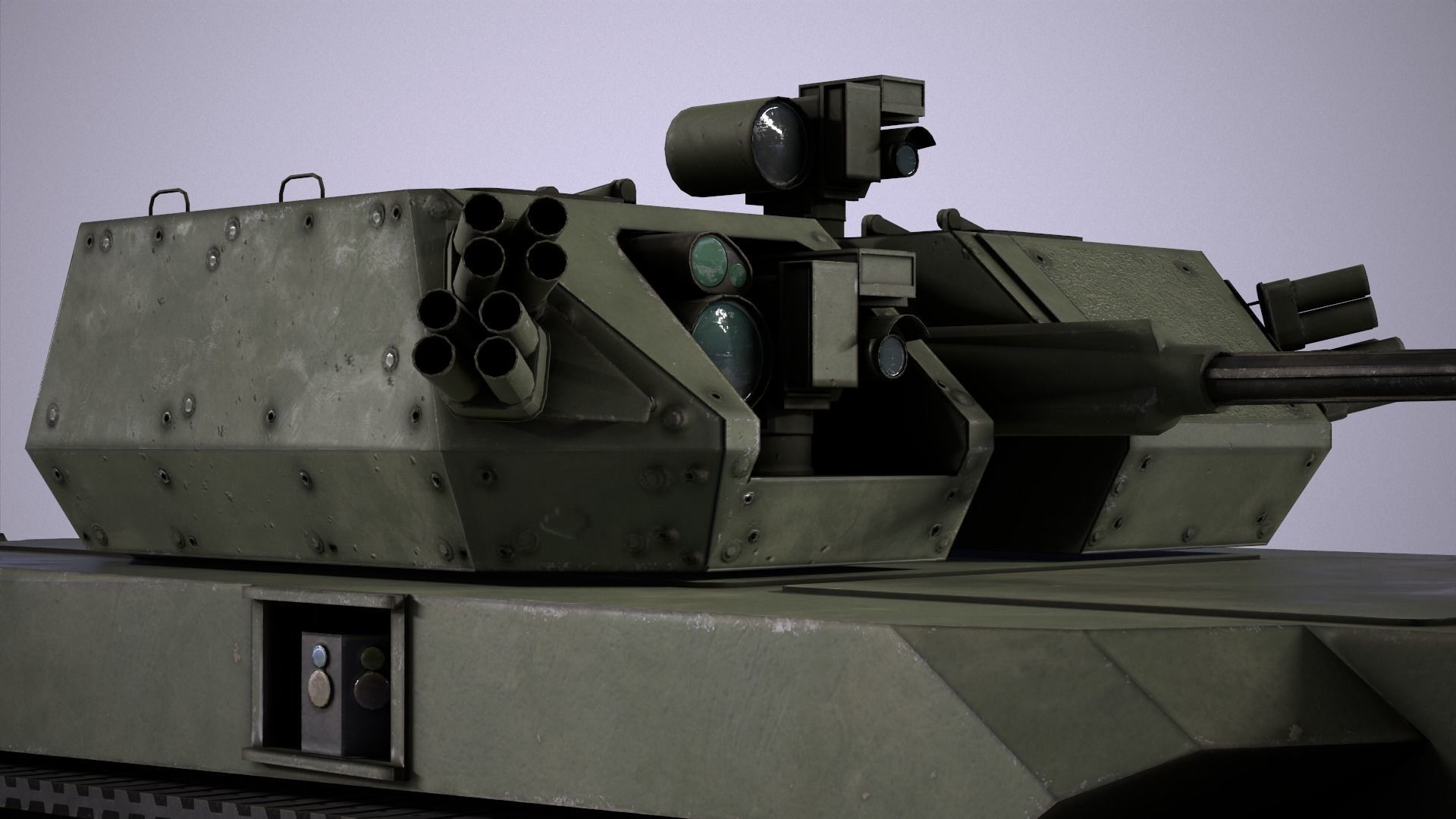 RIPSAW M5 Robotic Combat Vehicle Medium Low-poly 3D model_1