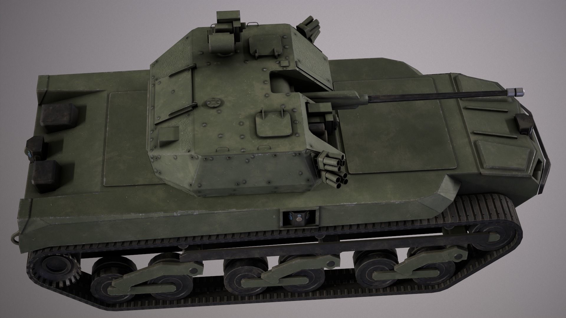 RIPSAW M5 Robotic Combat Vehicle Medium Low-poly 3D model_2