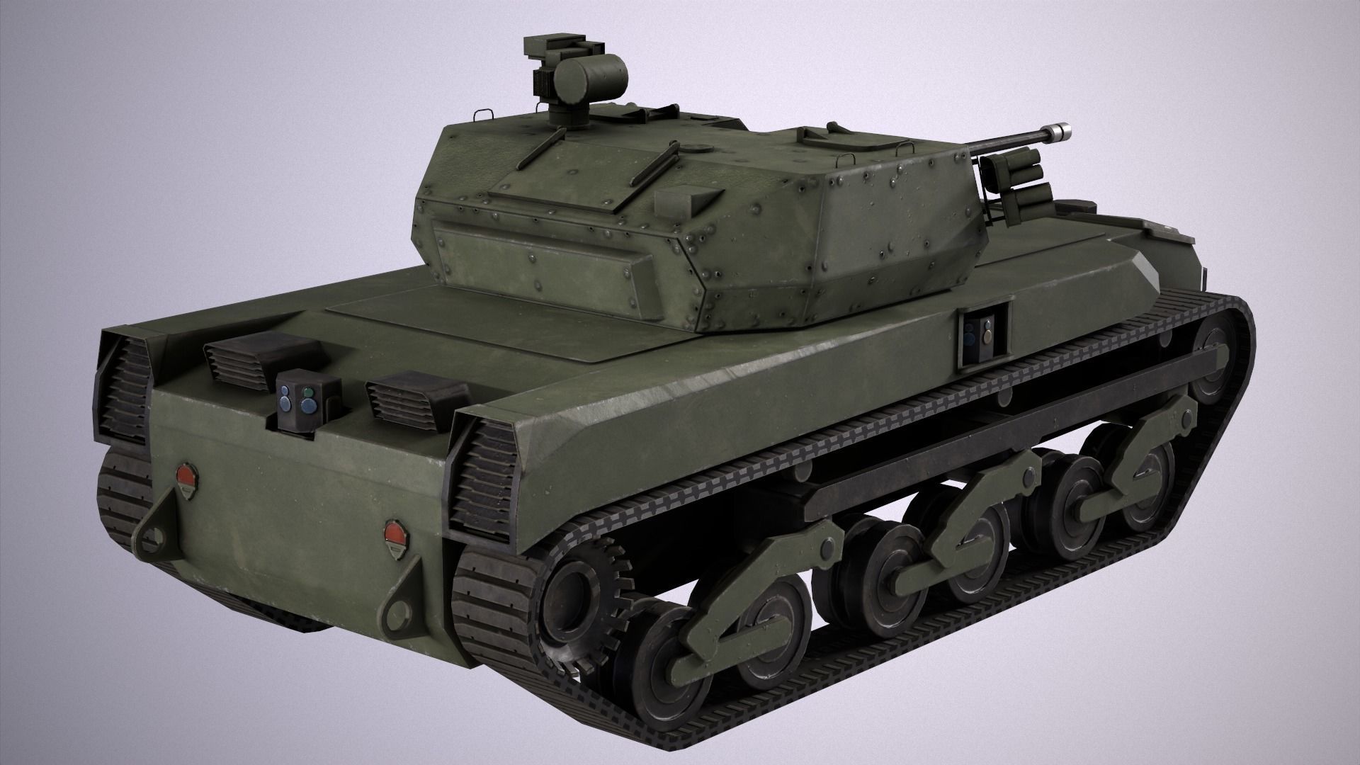 RIPSAW M5 Robotic Combat Vehicle Medium Low-poly 3D model_3