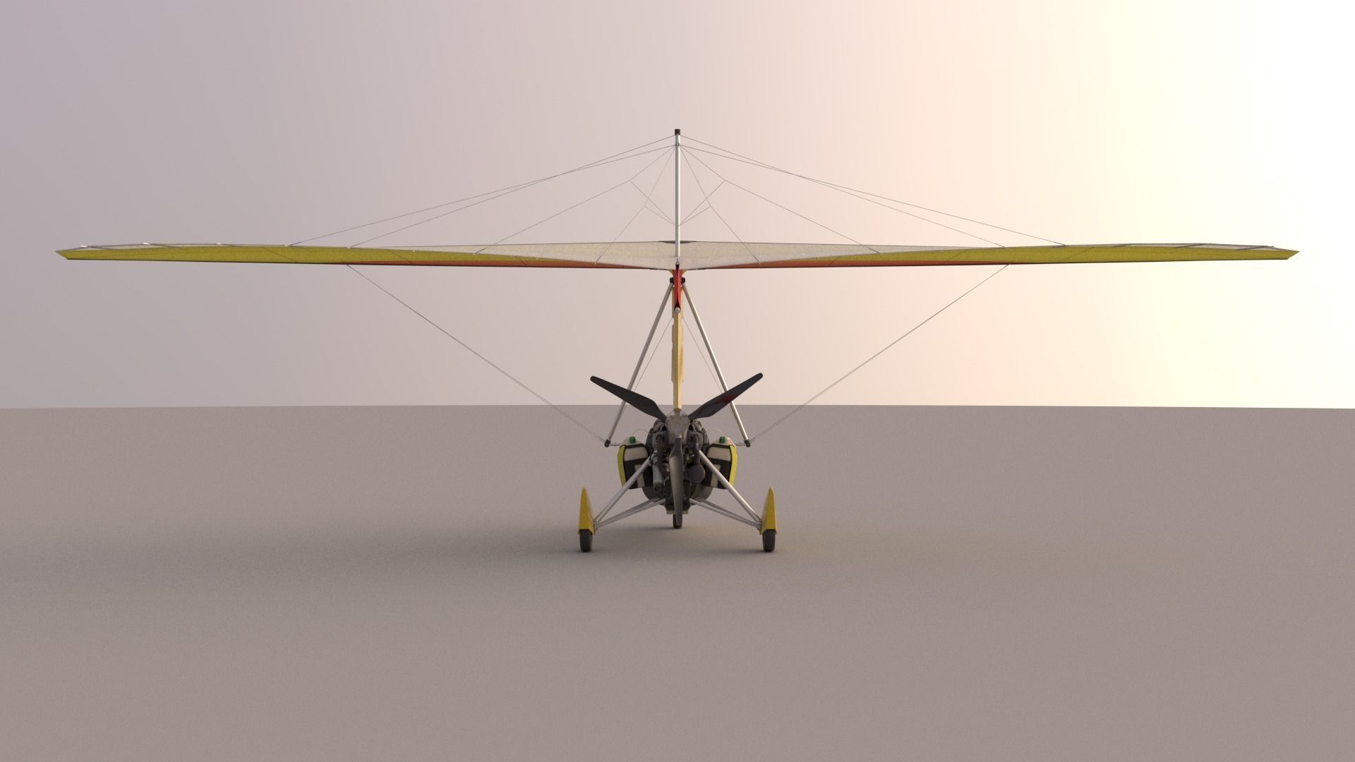 Pegasus Quantum 912 Ultralight Trike 3D model_17