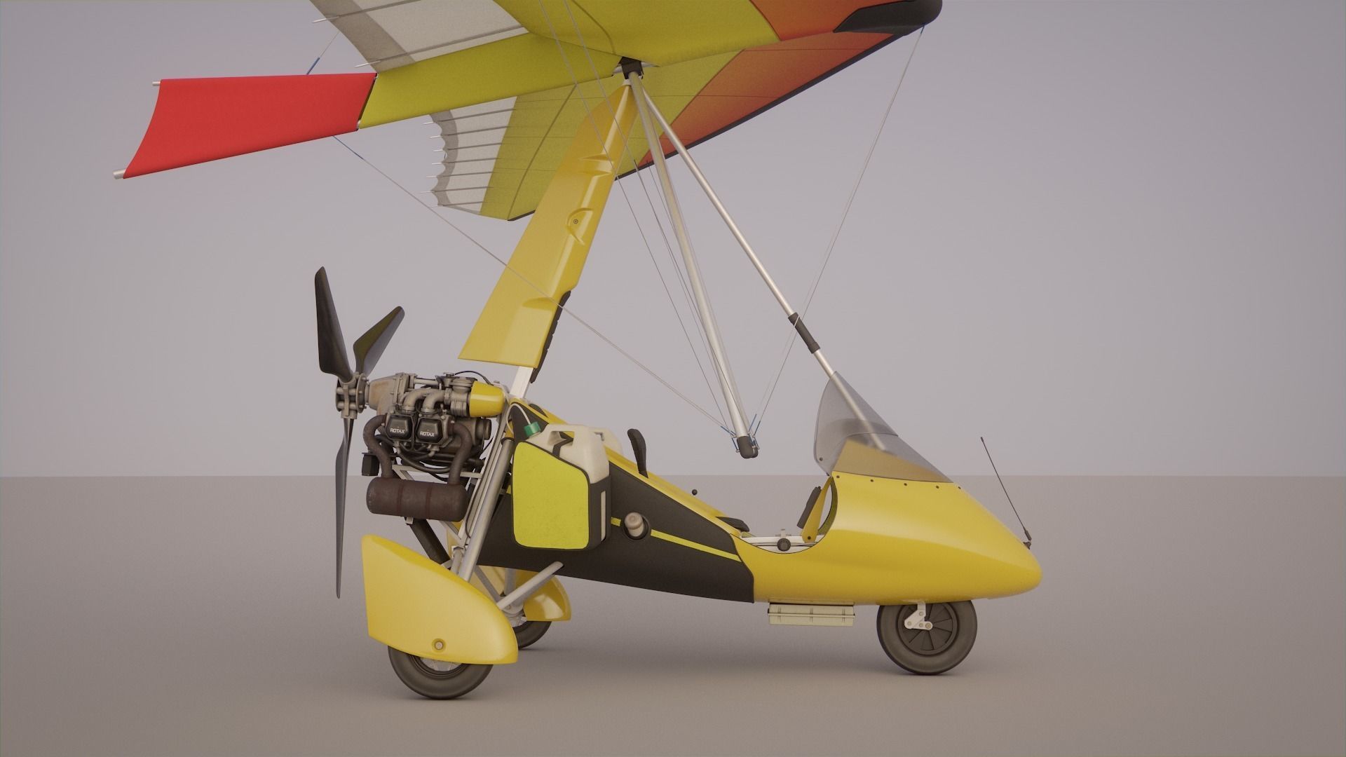 Pegasus Quantum 912 Ultralight Trike 3D model_5