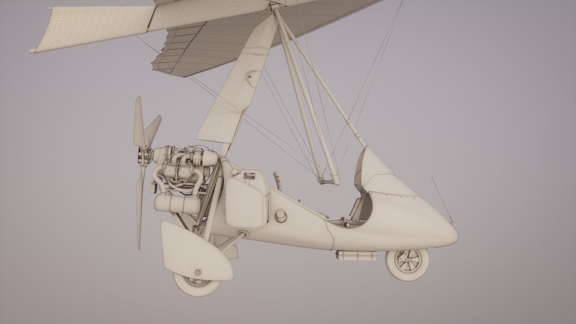Pegasus Quantum 912 Ultralight Trike 3D model_8