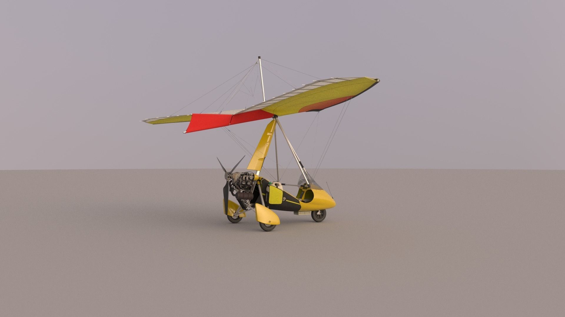 Pegasus Quantum 912 Ultralight Trike 3D model_15