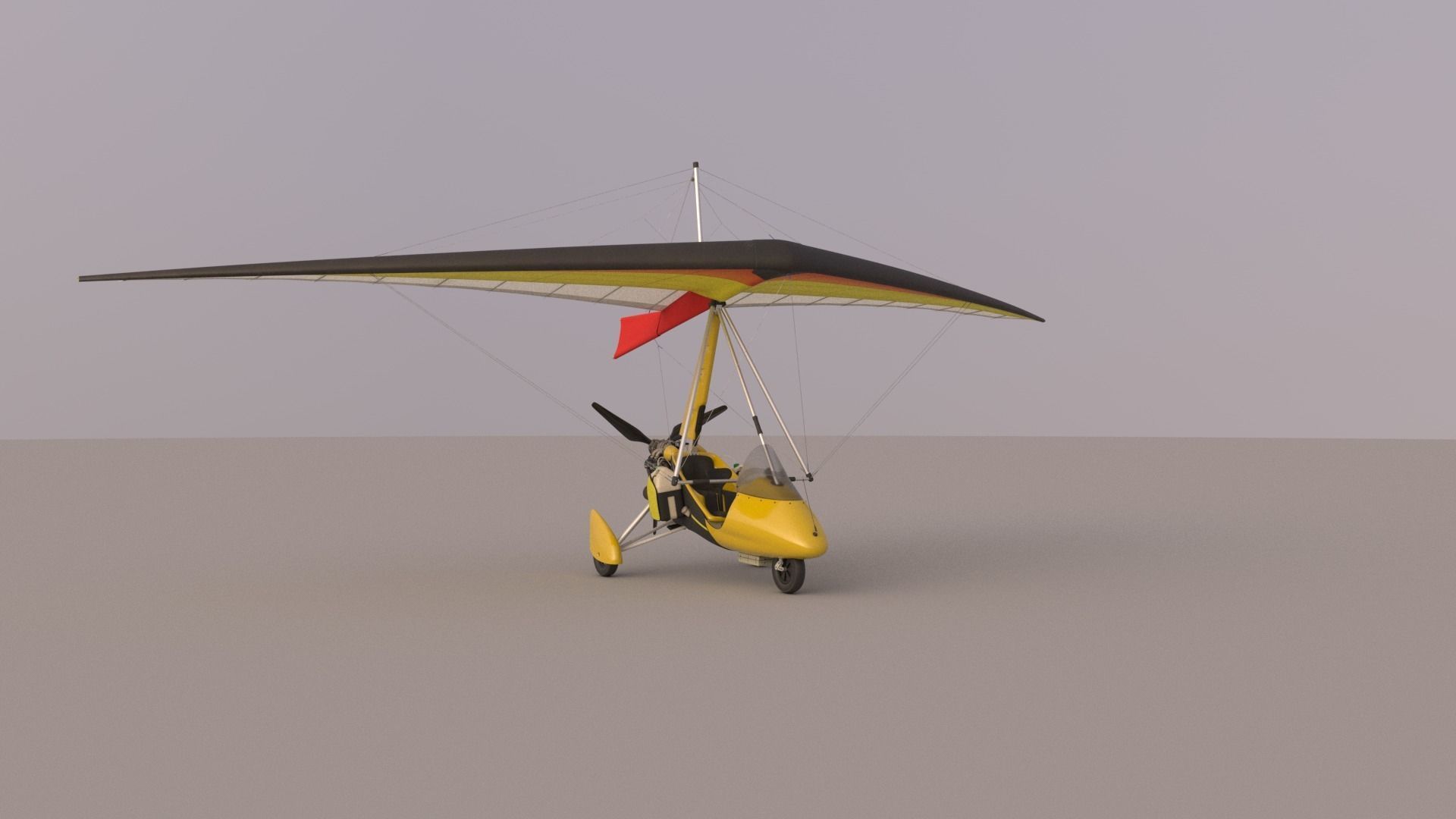 Pegasus Quantum 912 Ultralight Trike 3D model_12