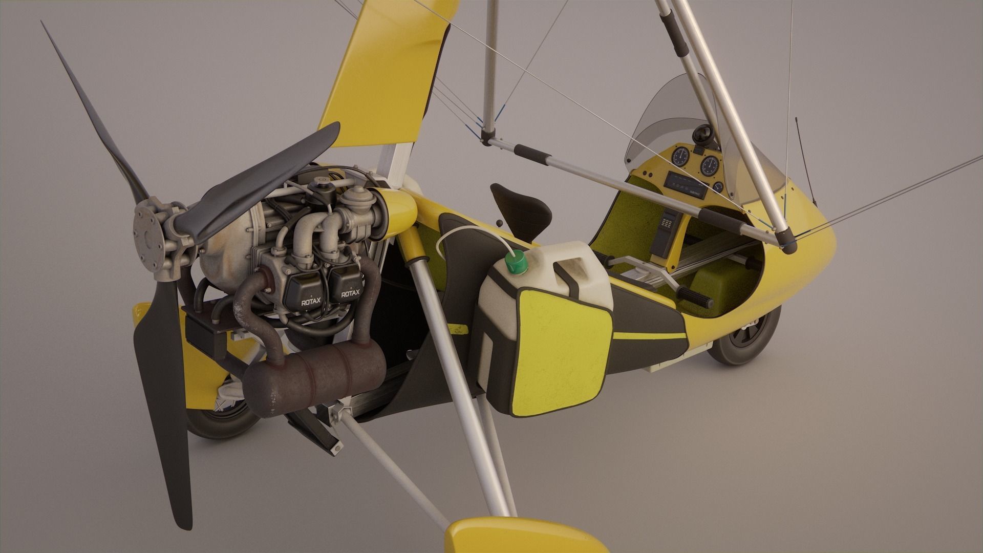 Pegasus Quantum 912 Ultralight Trike 3D model_6