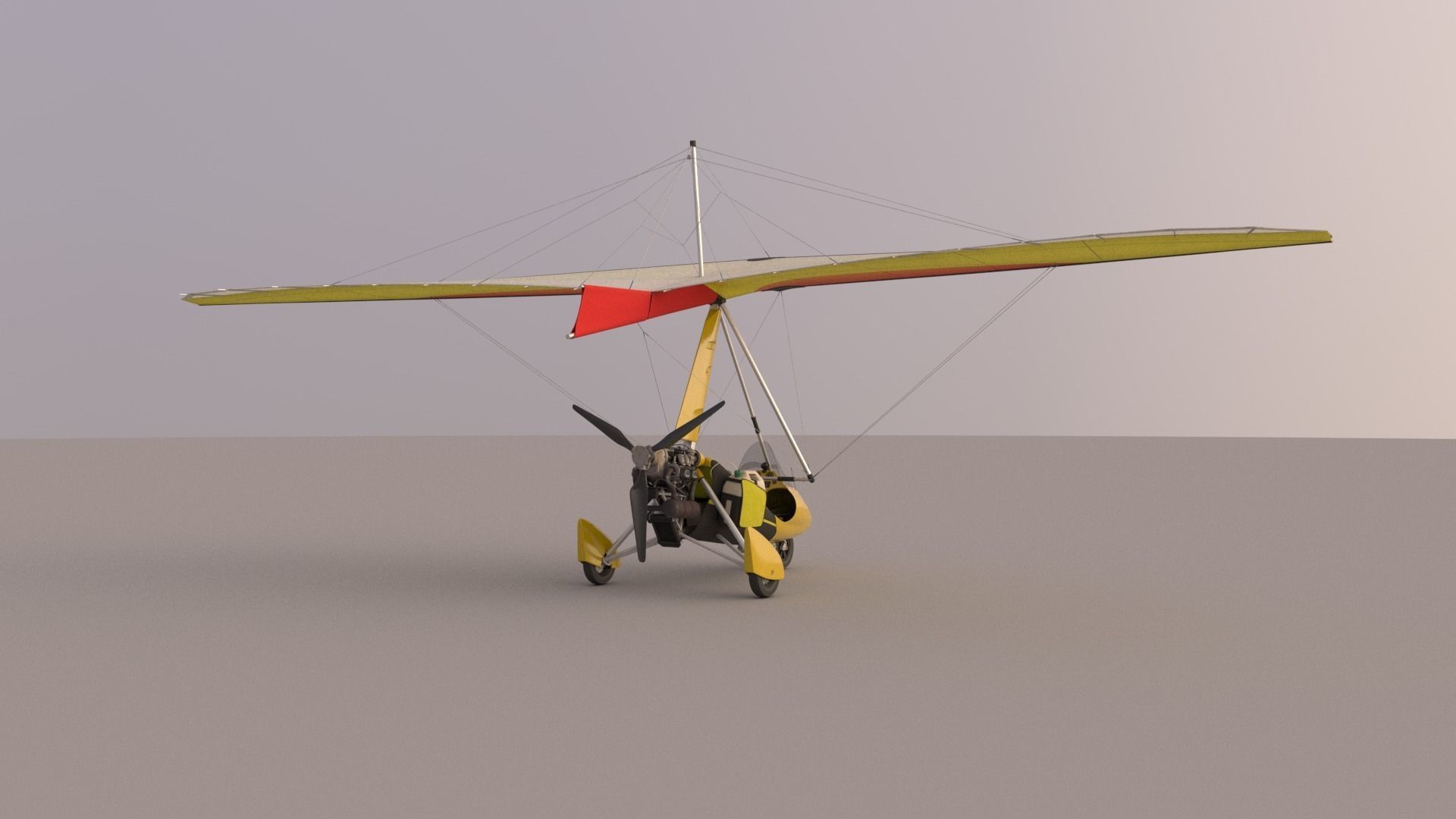 Pegasus Quantum 912 Ultralight Trike 3D model_16