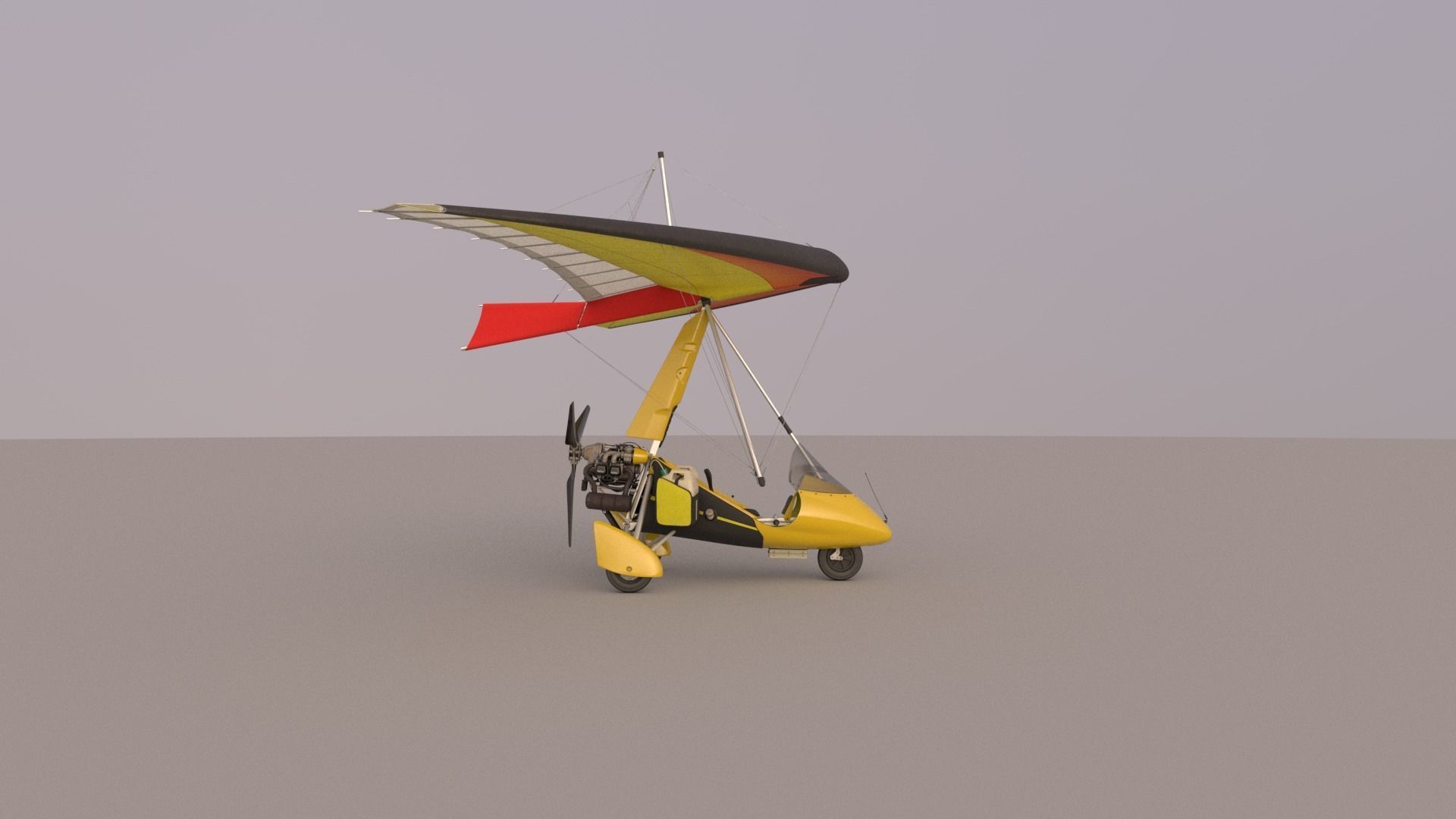 Pegasus Quantum 912 Ultralight Trike 3D model_14