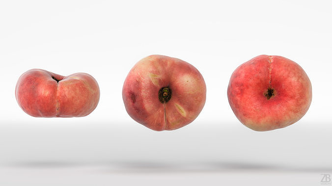 Peach 3D model 5