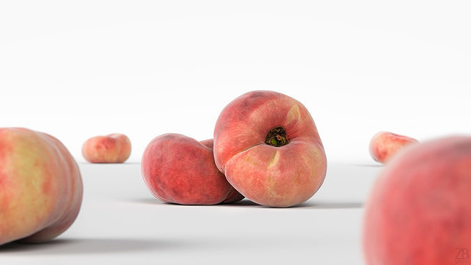 Peach 3D model 2