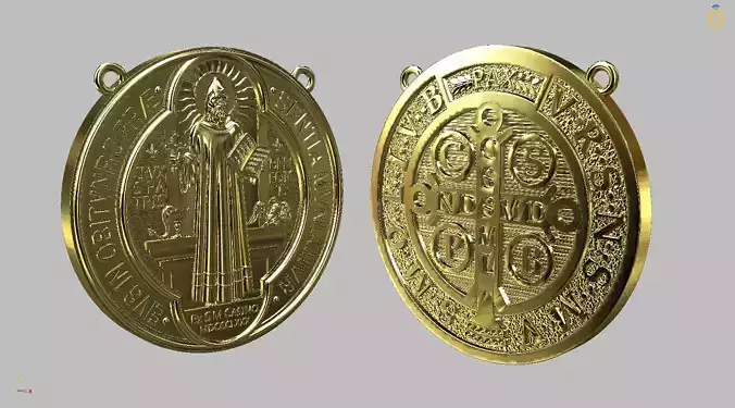 Saint Benedict Medal - Sao Bento 3D print model