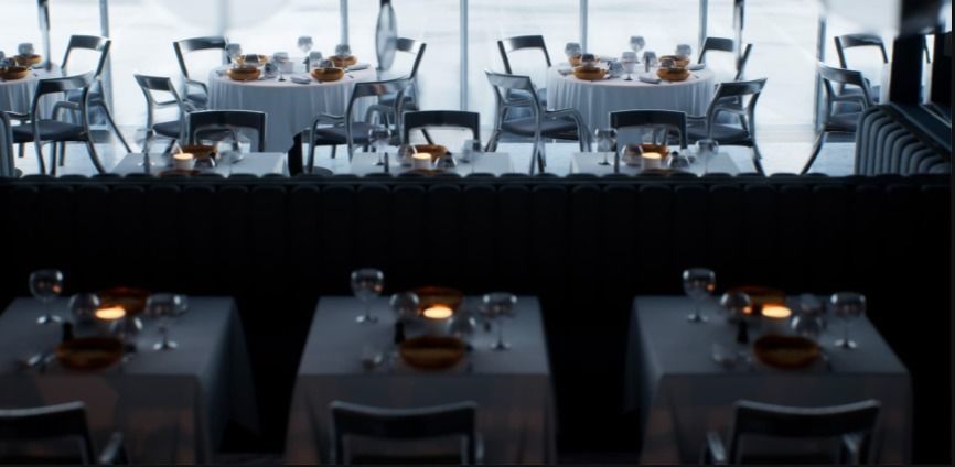 Restaurant Unreal Engine Ready to use 3D model_1
