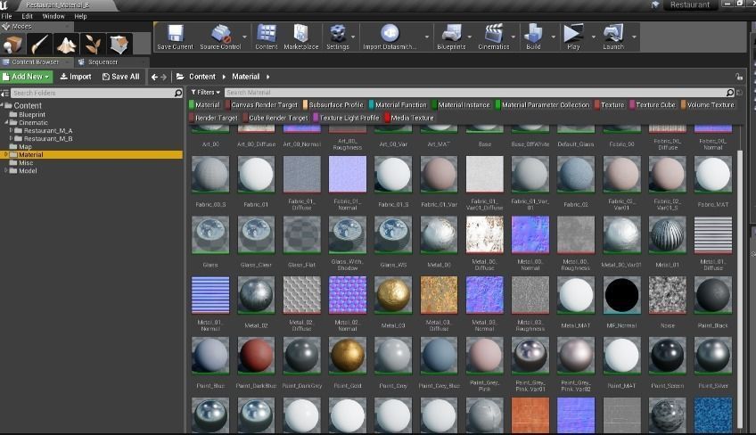Restaurant Unreal Engine Ready to use 3D model_6
