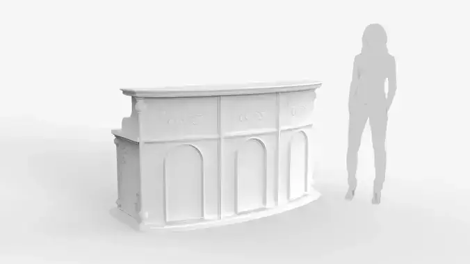 Luxury Reception Counter Desk 3