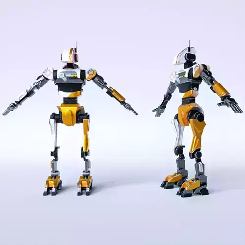 Primitive Robot 3D model