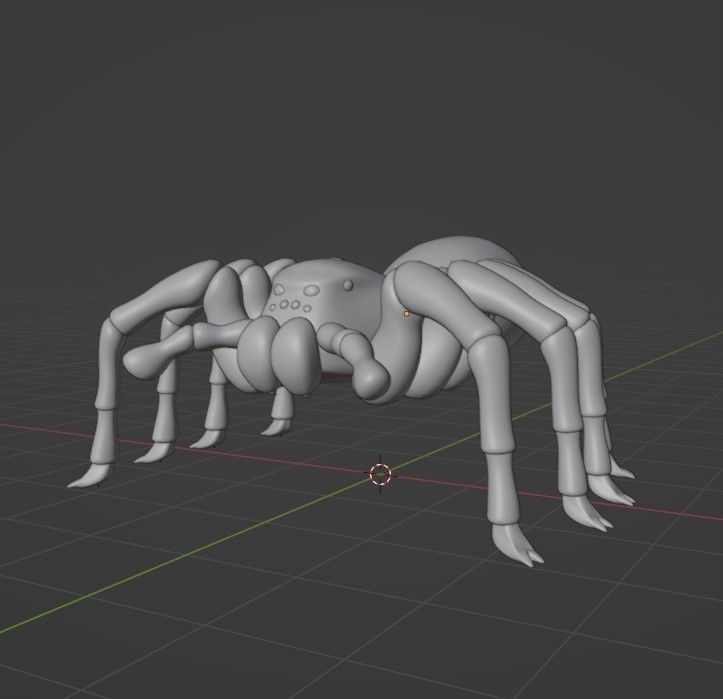 Simple Spider Model 3D model_5