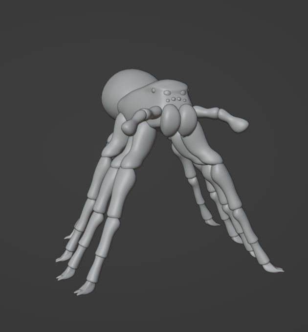Simple Spider Model 3D model_8