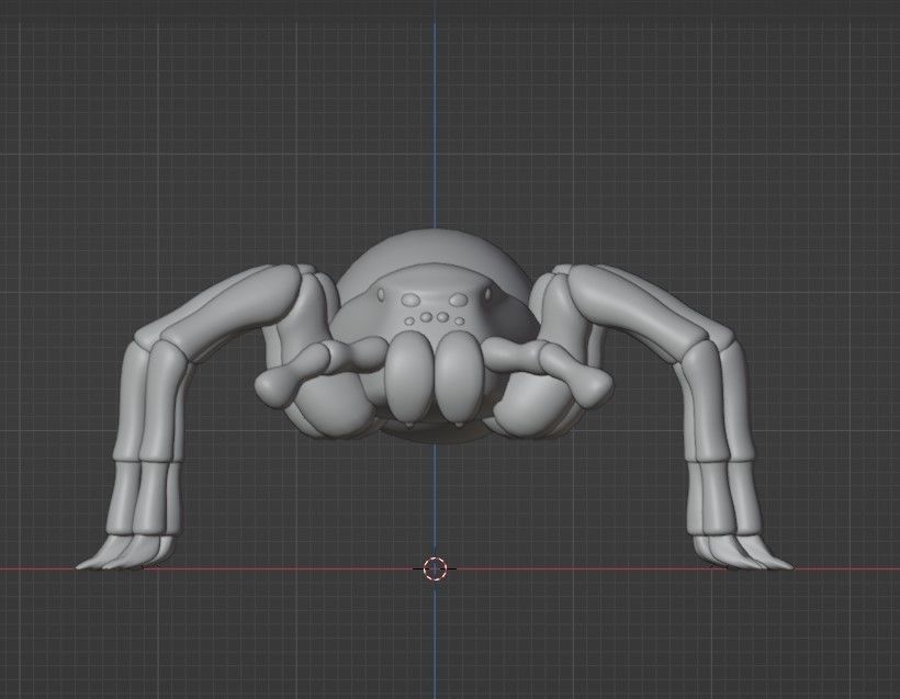Simple Spider Model 3D model_1