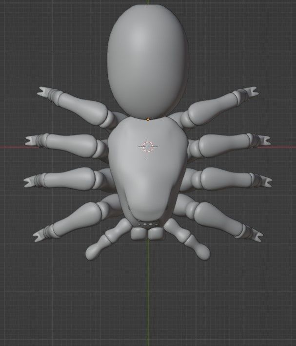 Simple Spider Model 3D model_4