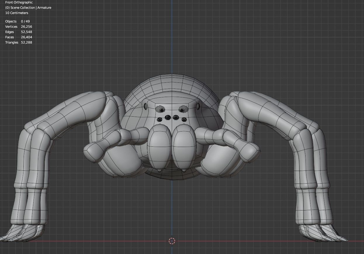 Simple Spider Model 3D model_10