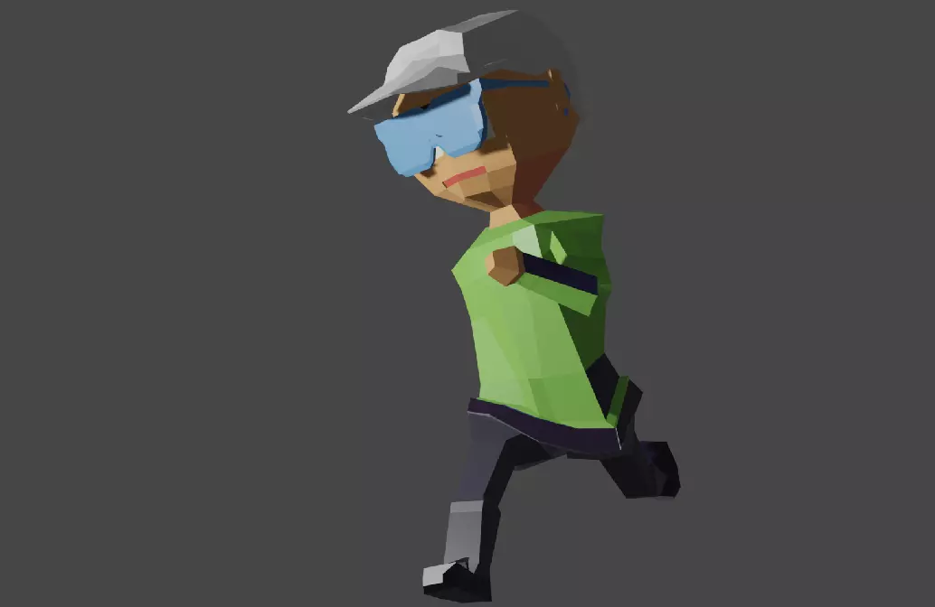 Rodox Game Character 3D Low-poly 3D model