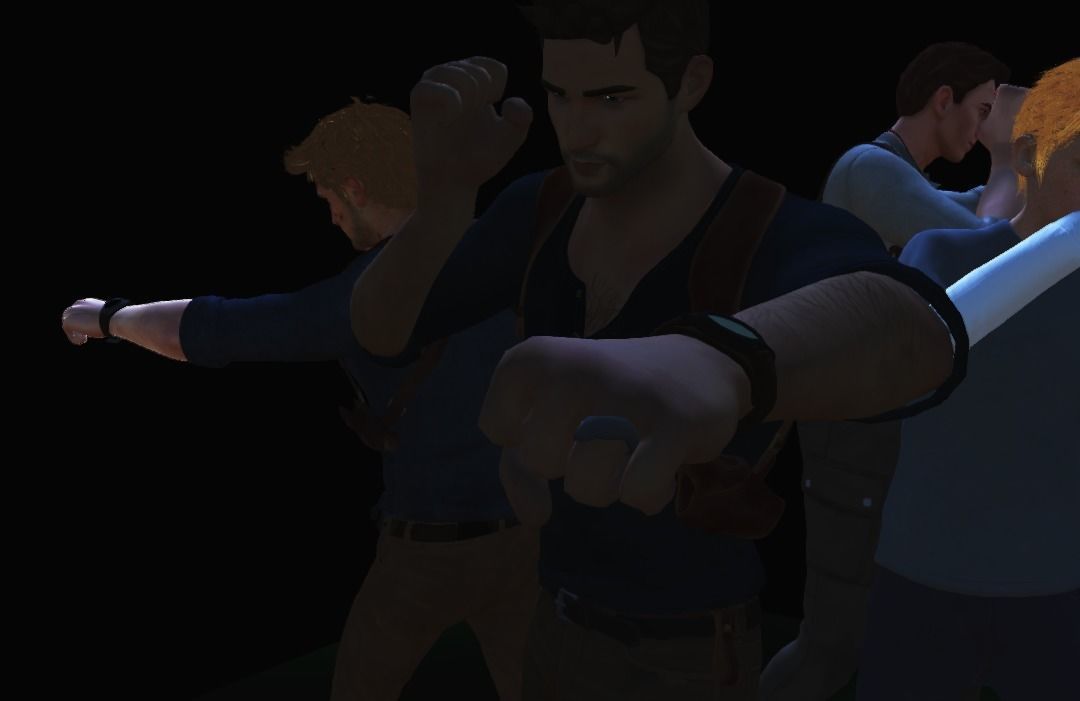 Uncharted NathanDrake like model pack Low-poly 3D model_2