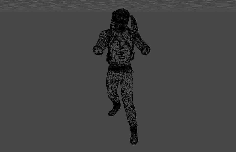 Uncharted NathanDrake like model pack Low-poly 3D model_3