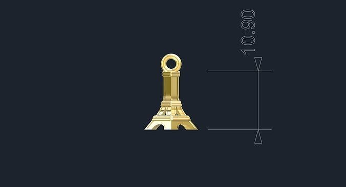 Eifel Tower Pendant  3D print model