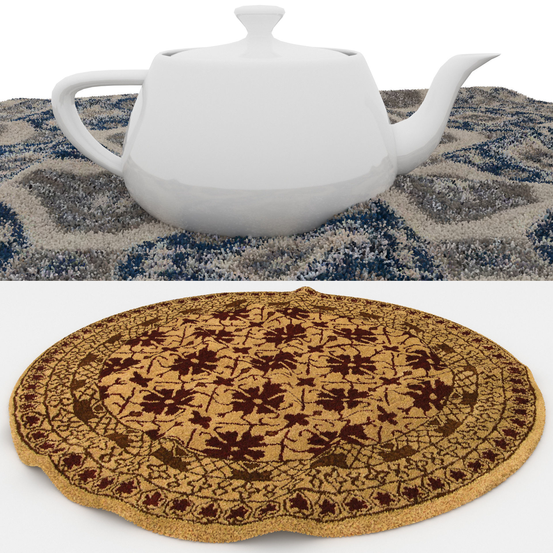Rugs No 625 Low-poly 3D model_1