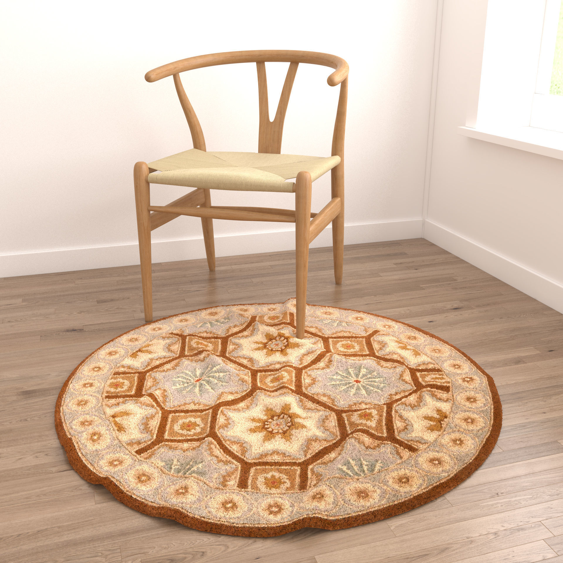 Rugs No 625 Low-poly 3D model_4