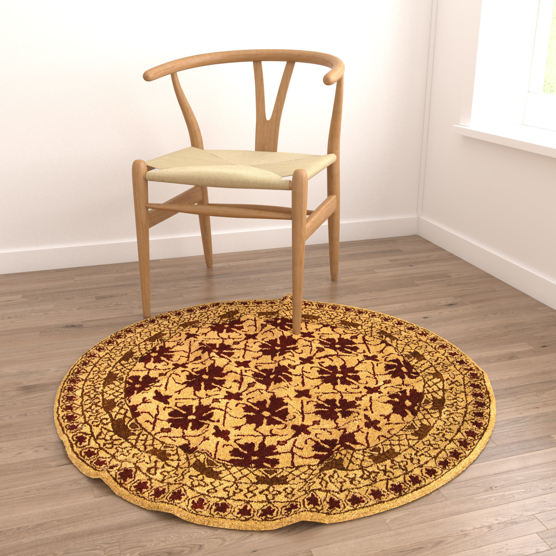 Rugs No 625 Low-poly 3D model_3
