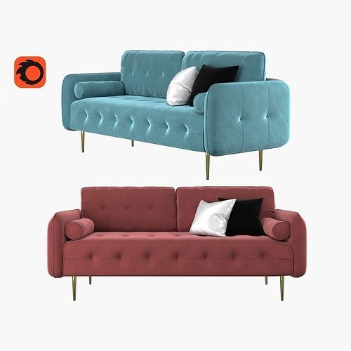 Cameron Tufted Performance Velvet Sofa by Modway 3D model