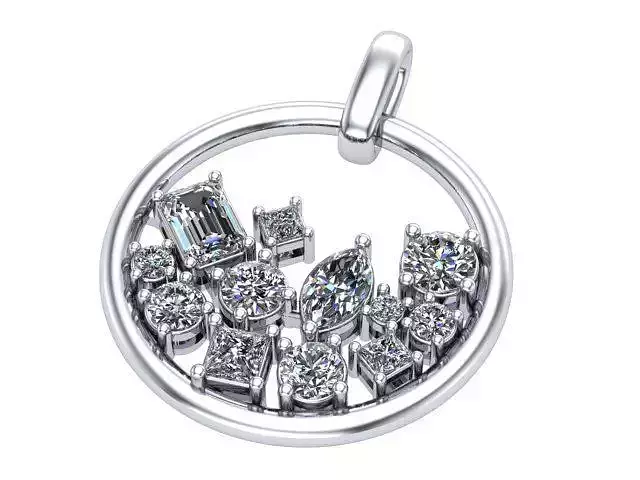 Round Diamond Pendant