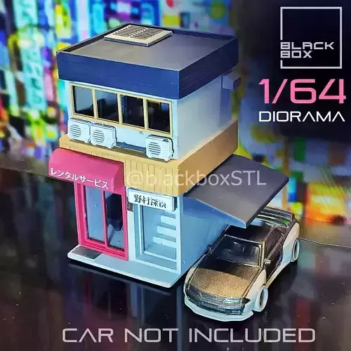 DIORAMA 1-64th scale - Commercial Building 01 3D print model