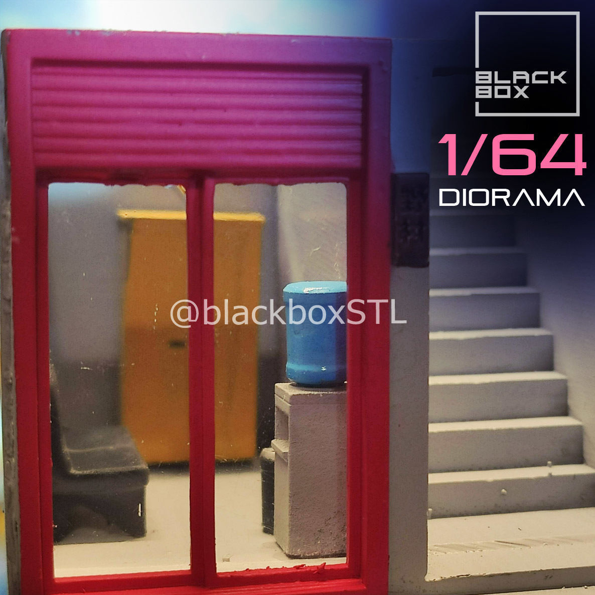 DIORAMA 1-64th scale - Commercial Building 01 3D print model_7