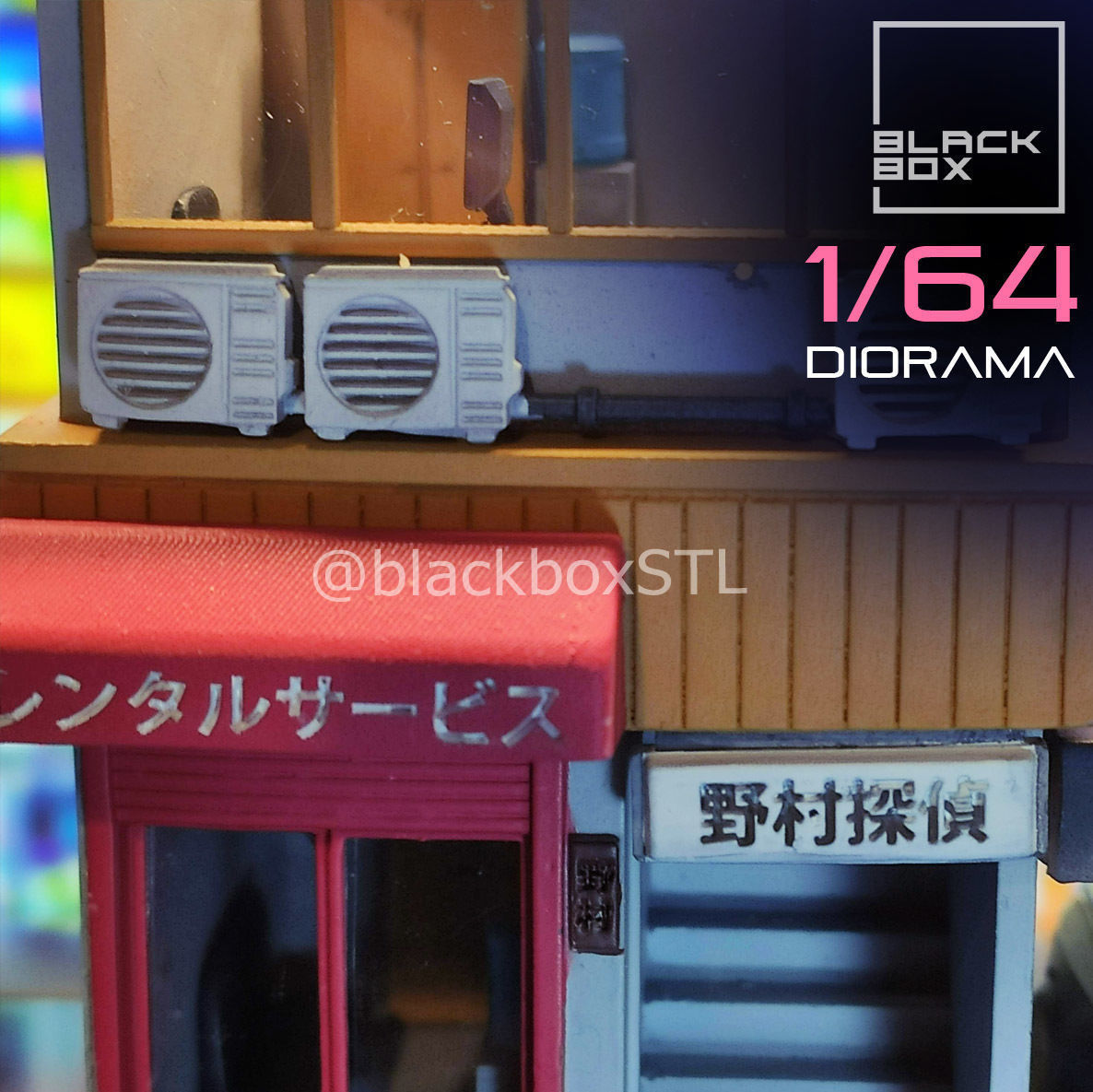 DIORAMA 1-64th scale - Commercial Building 01 3D print model_5