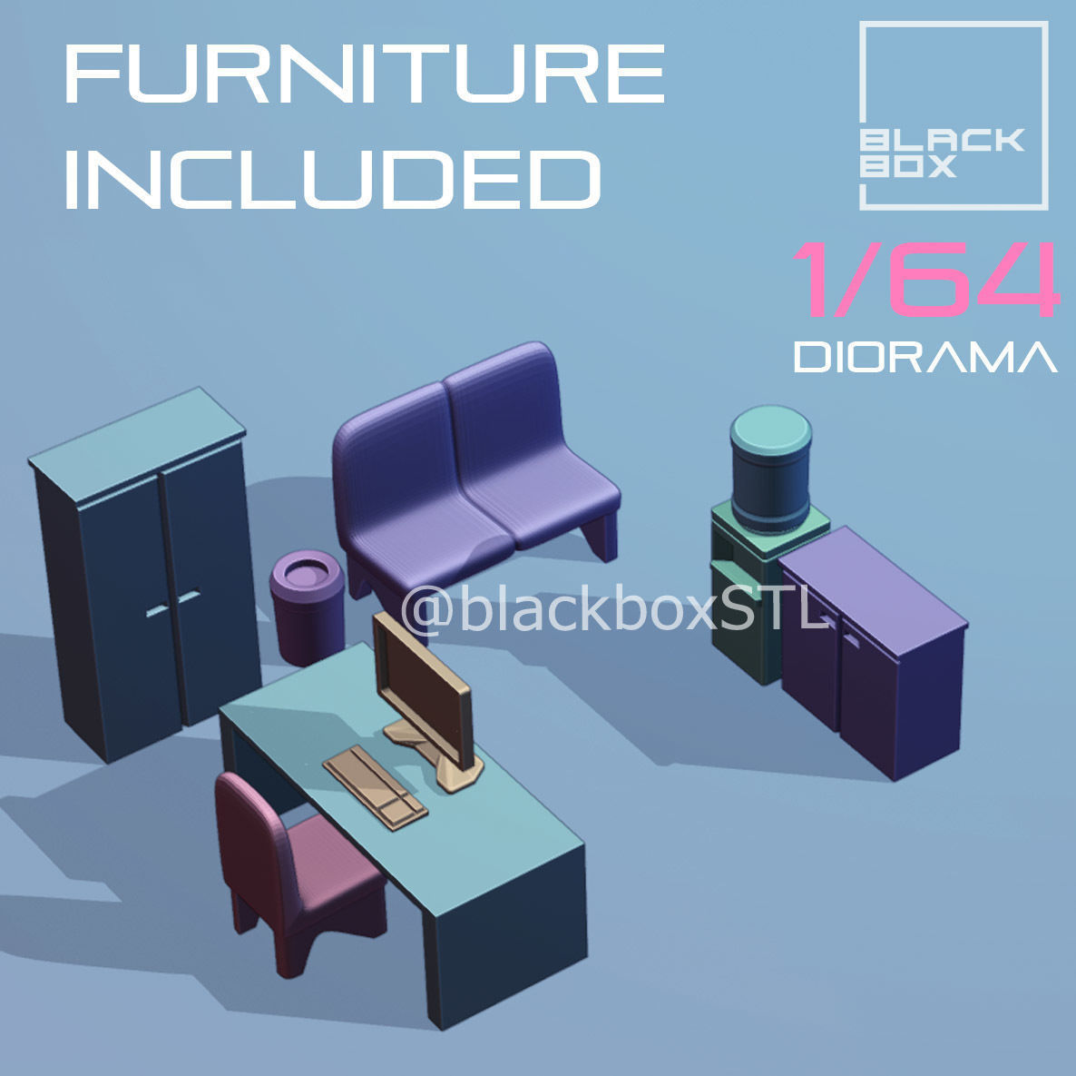 DIORAMA 1-64th scale - Commercial Building 01 3D print model_10