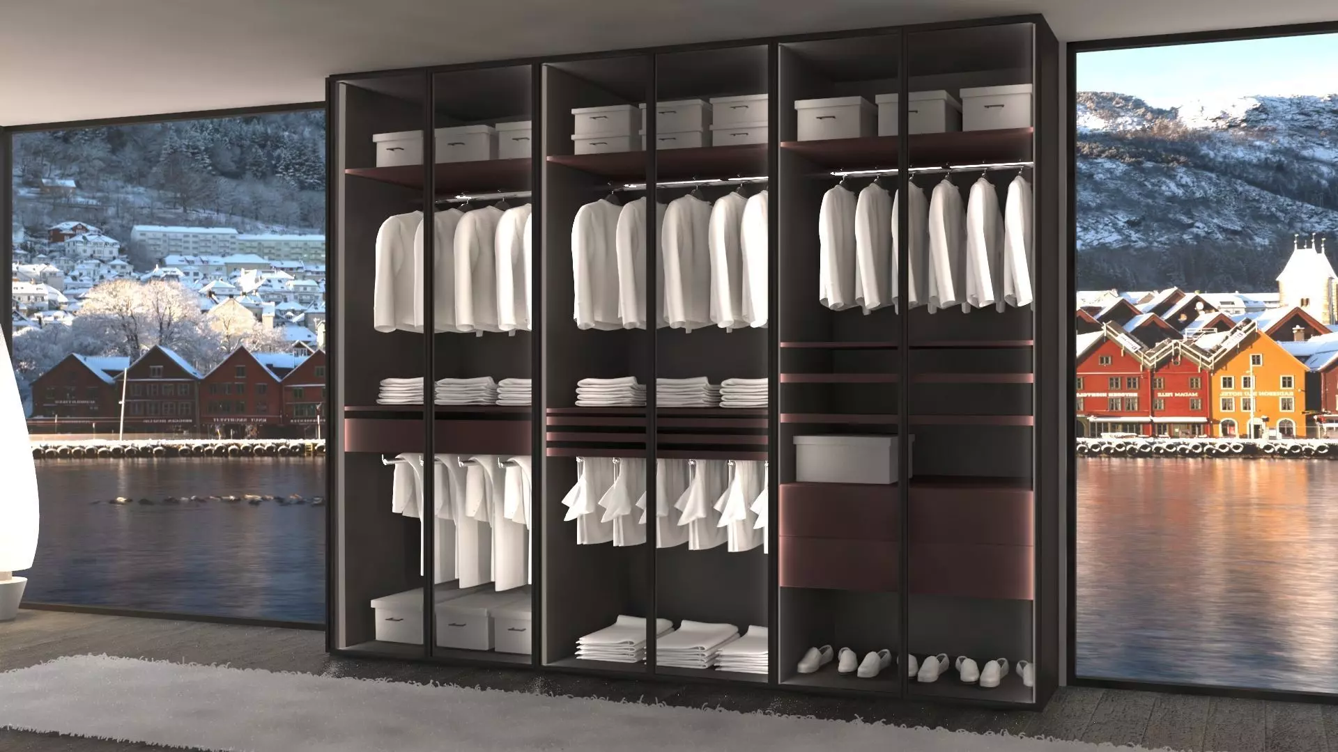 Modern Wardrobe 3D model