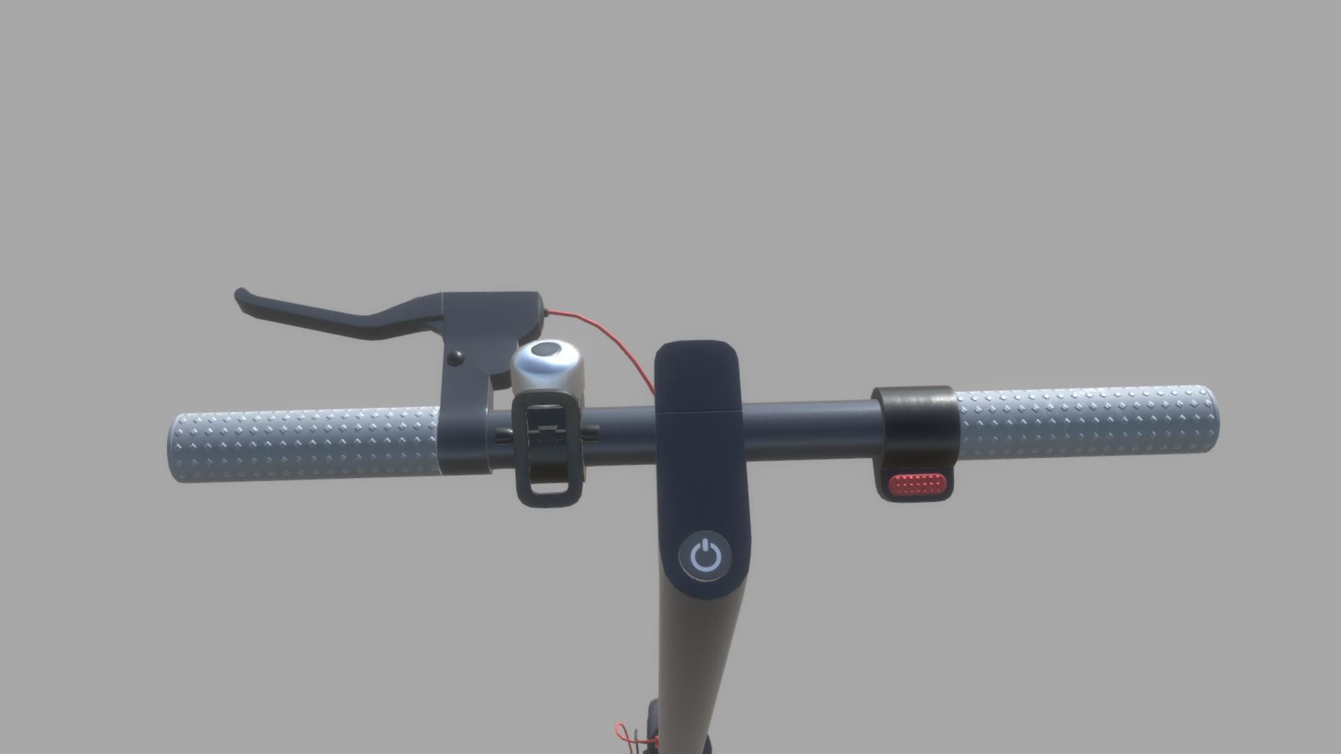 Electric KickBoard Low-poly 3D model_2